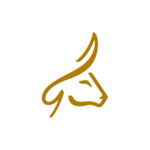 Golden Taurus Logo Bull Head Logo