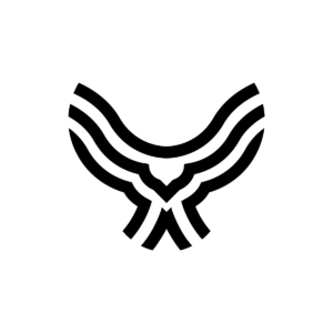 Abstract Owl Logo Black Owl Logo Design