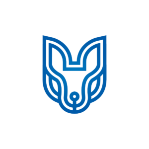 Blue Wolf Logo Wolf Head Logo