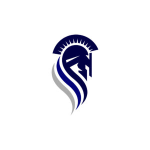 Amazing Blue Spartan Logo