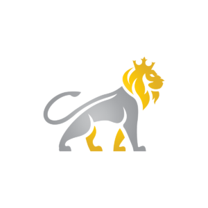 Lion With Crown Logo King Lion Logo