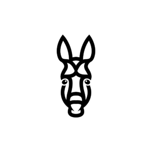 Mule Head Logo Black Mule Logo