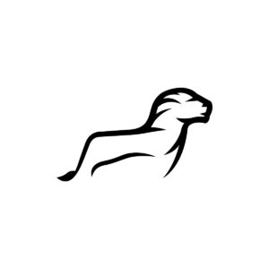 Black Lion King Logo
