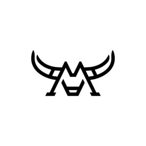 Black Bull Logo Matador Bull Logo