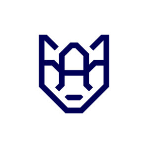 Blue Alpha Wolf Logo