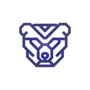 Blue Grizzly Logo Bear Logo