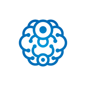 Blue Mind Logo Human Brain Logo