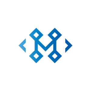 Blue Letter M Logo
