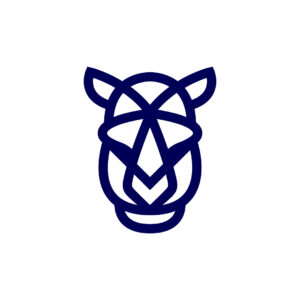 Rhino Head Logo Blue Rhino Logo