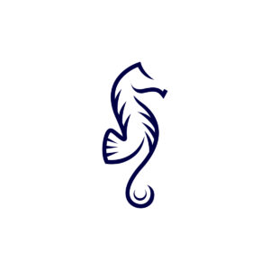 Blue Seahorse Logo
