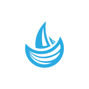 Small Blue Boat Logo