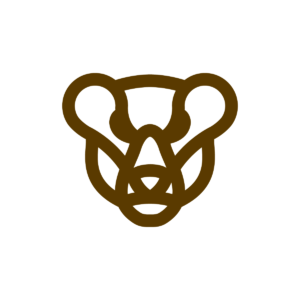 Bear Head Logo Brown Bear Logo
