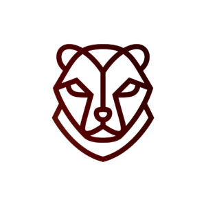 Brown Grizzly Logo Bear Logo