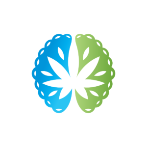 CBD Brain Logo Hemp Brain Logo