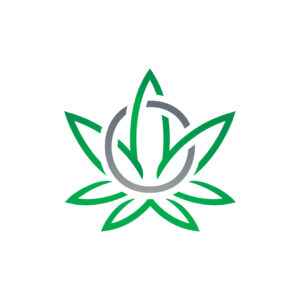 Circle Cannabis Logo Cannabis Leaf Logo