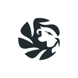 Wise Lion Logo Lion Head Logo