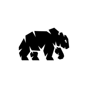 Black Wild Bear Logo