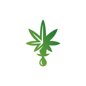 Dagger Weed Logo Medieval Cannabis Leaf Logo