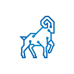Digital Ram Logo Wild Goat Logo