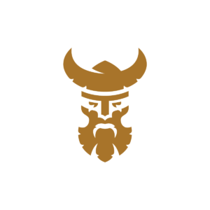 Viking Face Logo Dominant Viking Logo