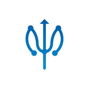 Dots Trident Logo Poseidon Logo