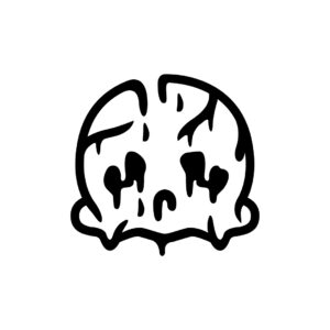 Deforming Acid Skull Logo
