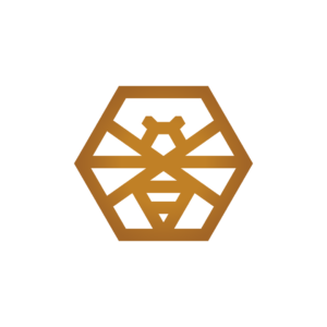 Honeycomb Bee Logo
