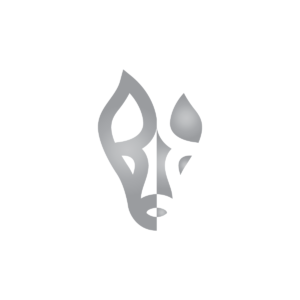 Face Wolf Logo Grey Wolf Head Logo