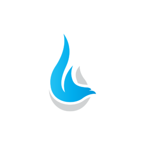 Fire Blue Phoenix Logo