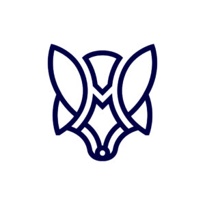 Fox Head Logo Blue Fox Logo