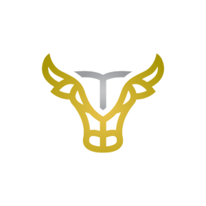 Gold Silver Toro Logo Bull Logo Bull Head Logo