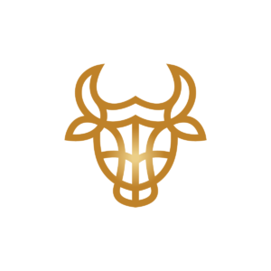 Bull Head Logo Golden Bull Logo