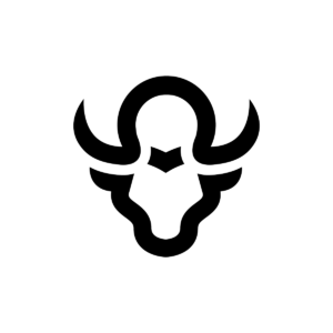 Black Bull Head Logo Bull Logo Design