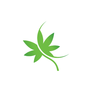 Green Weed Leaf Logo Weed Logo