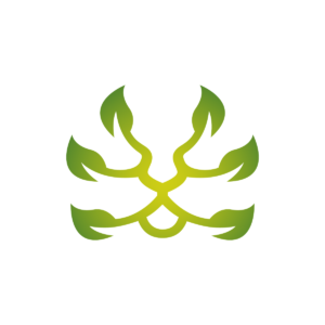 Green Leaf Lion Logo