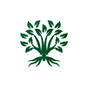 Green Leaves Tree Logo
