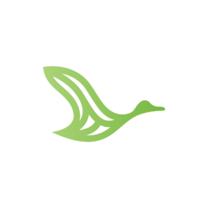 Duck Logo Green Mallard Logo