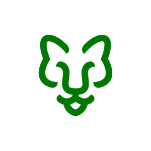 Tiger Head Logo Green Tiger Logo