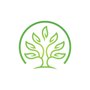 Minimalist Green Tree Logo