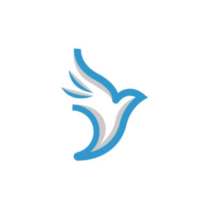 Grey Blue Dove Logo