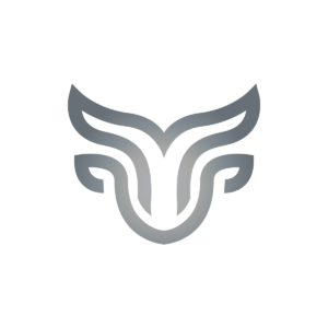 Grey Bull Logo Bull Head Logo