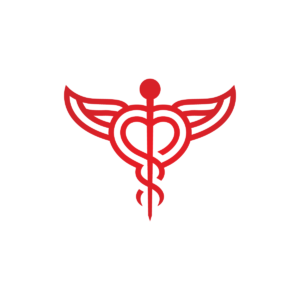 Heart Asclepius Logo