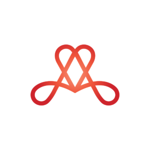 Letter A Logo Letter A Heart Logo