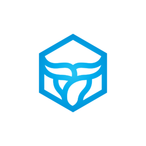 Hexagon Taurus Logo Bull Head Logo