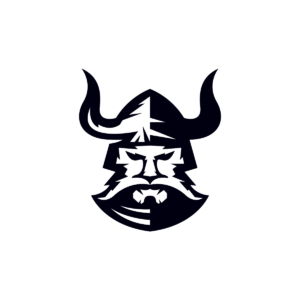 Horned Viking Head Logo
