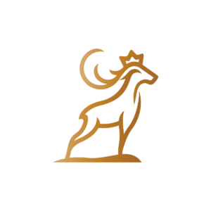 King Deer Logo Buck Logo