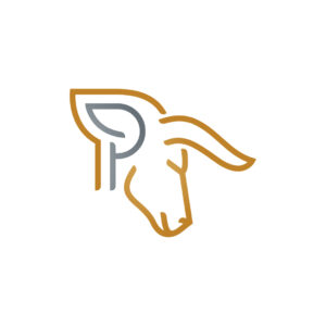 Letter P Taurus Logo Bull Logo
