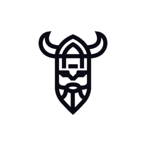 Norse Warrior Logo Horned Warrior Logo