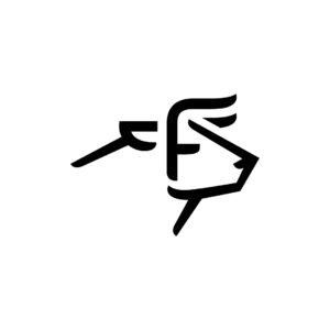 Letter F Taurus Logo Black Bull Logo