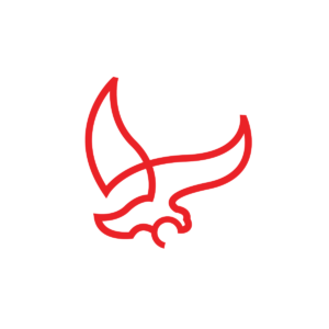 Line Red Eagle Logo